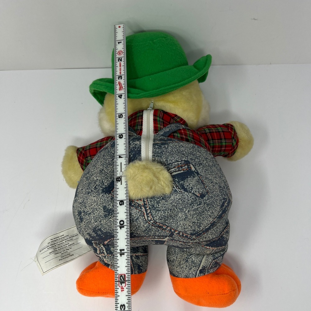 Musical Mac Duck Singing Plush Stuffed Animal Vintage 80's Toy Farm Country - Picture 7 of 14